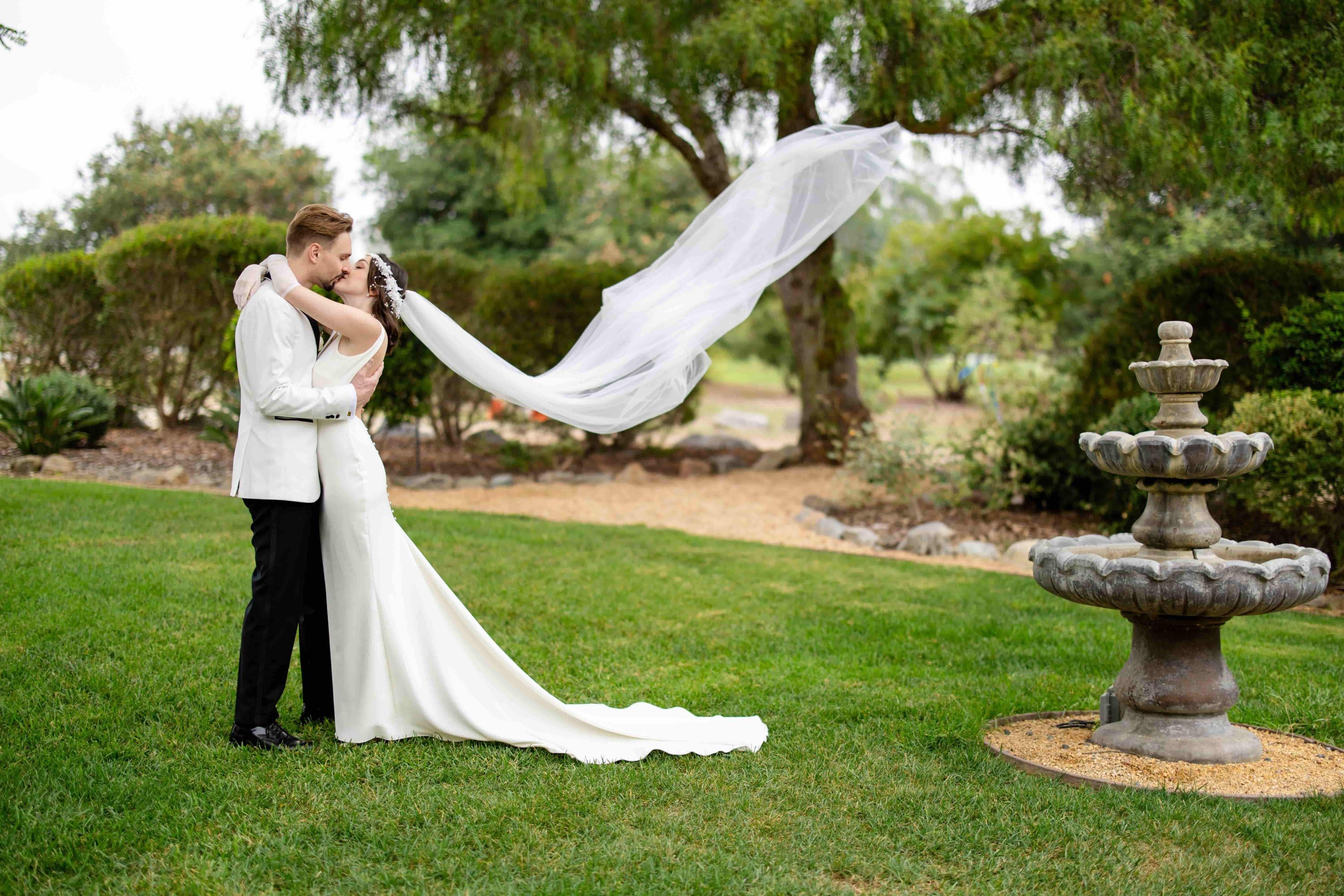 Sam + Sophia's wedding at Rancho Guajome Adobe and Woodshed